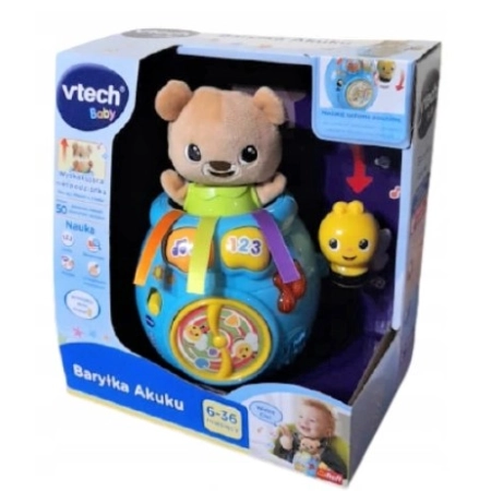 Vtech Baryłka Akuku wyskakujaca nisepodzianka miś